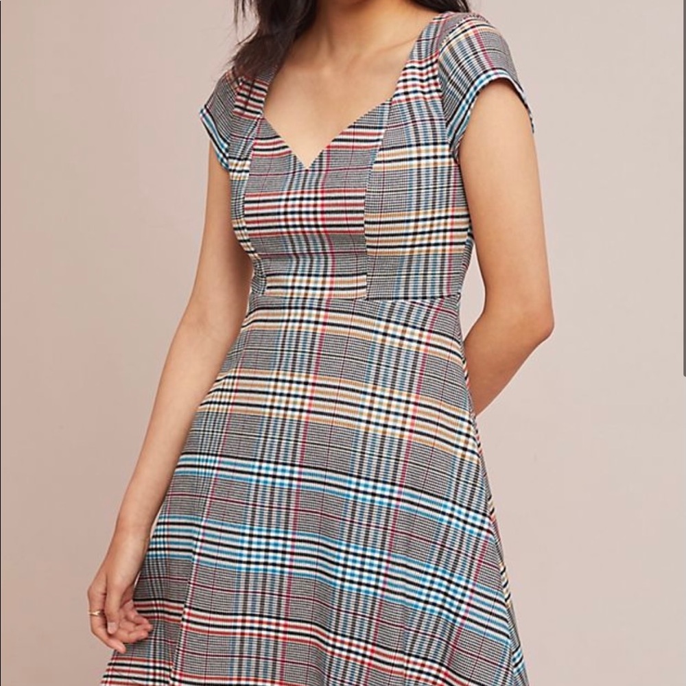 Anthropologie Moulinette Dress 4 Finley Plaid A